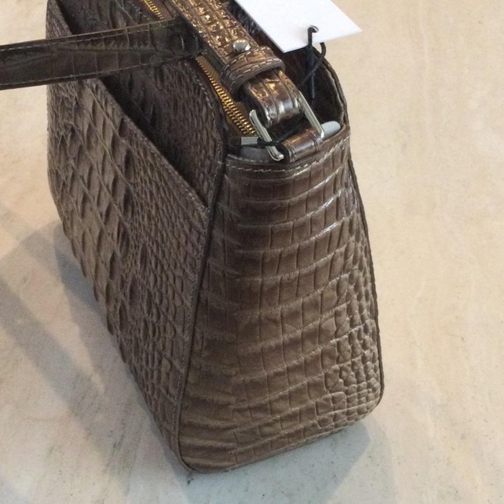 Brahmin Carrie Crossbody Croc Embossed Leather Bag - Picture 4 of 16